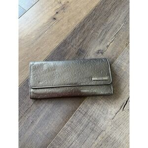 Reaction Kenneth Cole Women's Tri-fold Wallet In Silver
